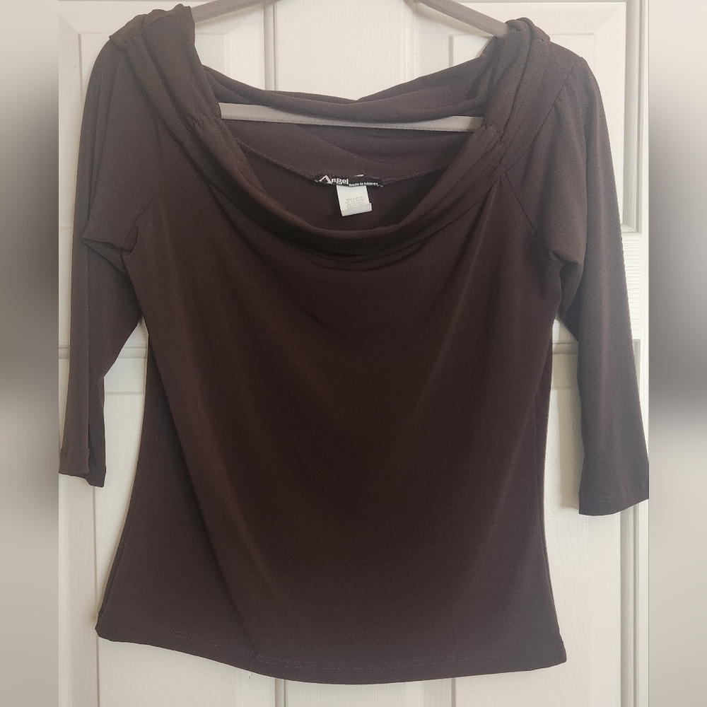 Elegant Brown Women's Top